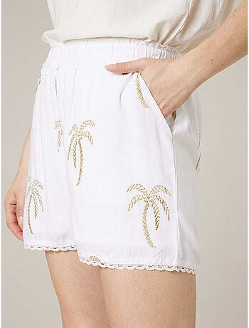 Short ample femme en lin 'Deeluxe'