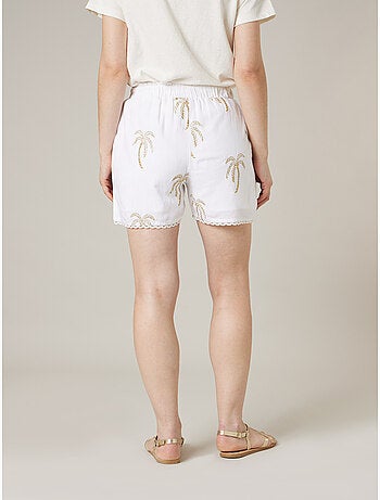 Short ample femme en lin 'Deeluxe'