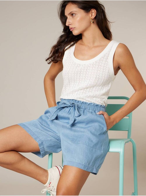 Short ample femme en lyocell 'Deeluxe' - Kiabi