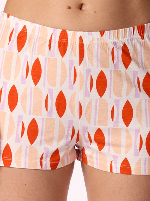 Short   ATTITUDE orange - MELISSA BROWN - Kiabi