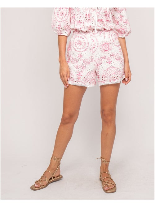 Short avec broderie XARIAH - Kiabi