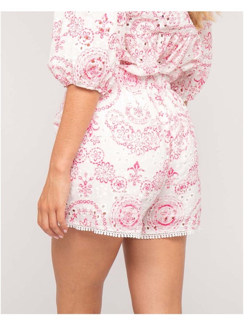 Short avec broderie XARIAH - Kiabi