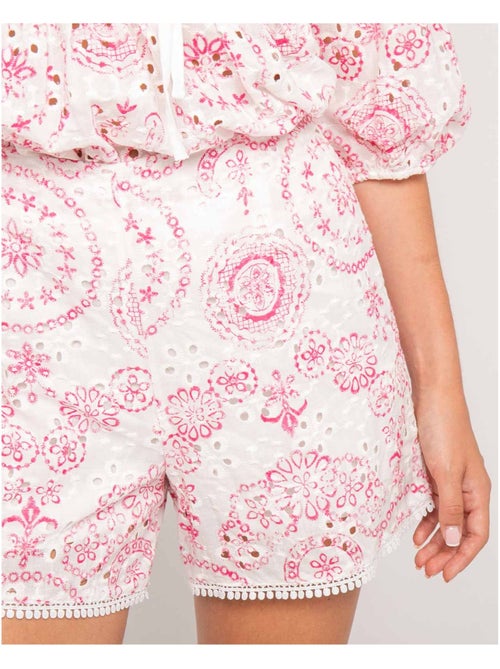 Short avec broderie XARIAH - Kiabi