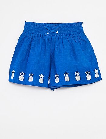 Short avec broderies anglaises