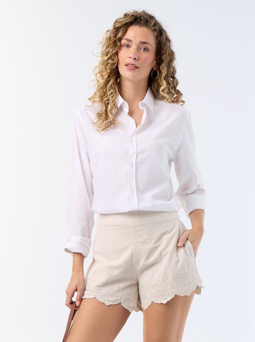 Short avec broderies et sequins miroir - Kiabi