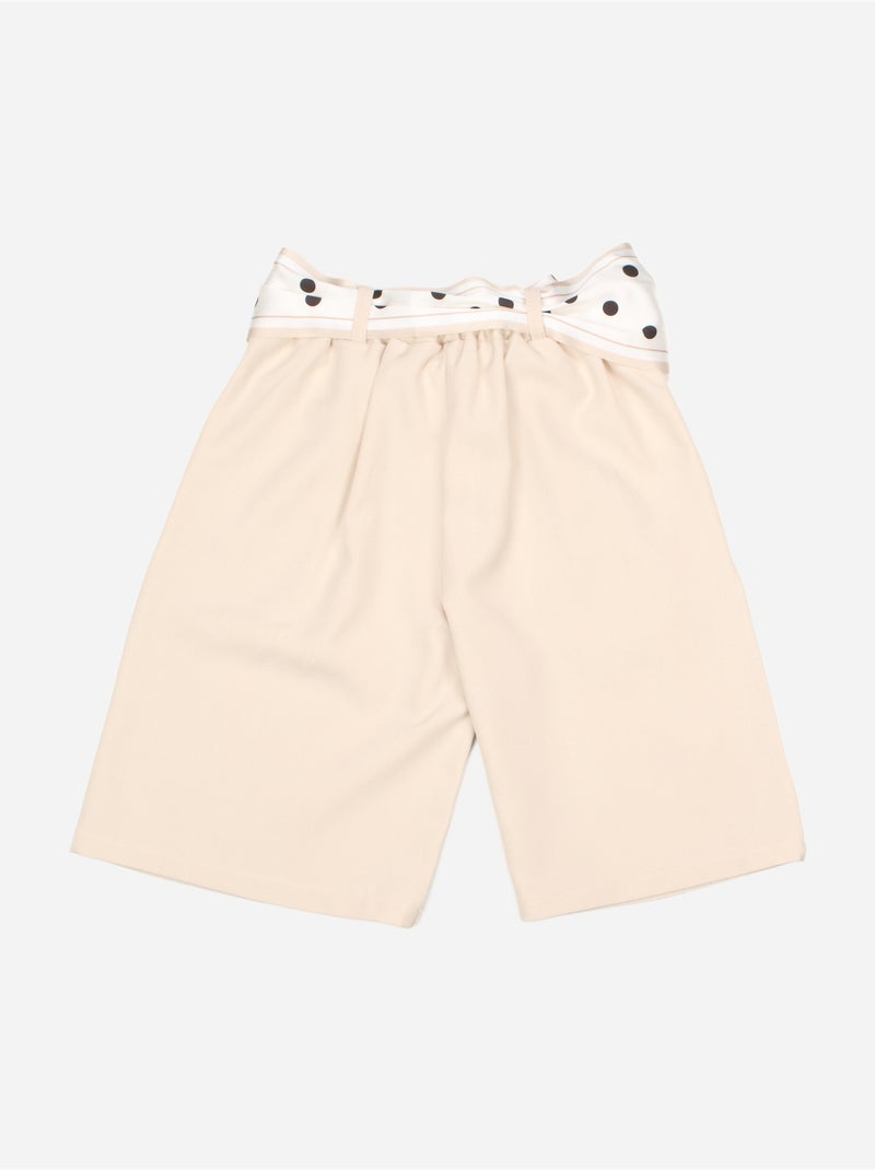 Short avec ceinture - Kids Star Beige - Kiabi