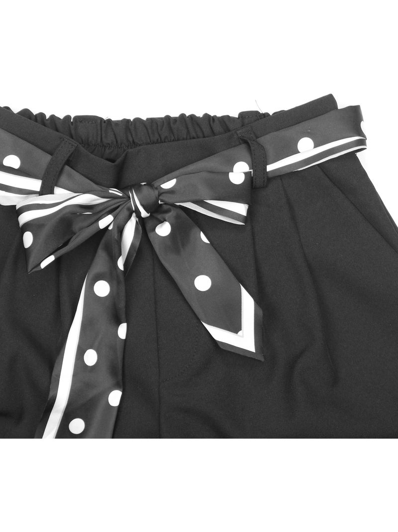 Short avec ceinture - Kids Star Noir - Kiabi