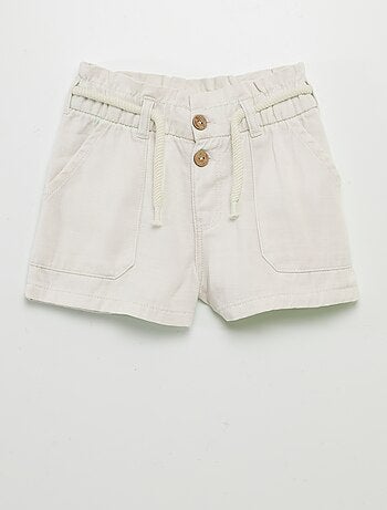 Short avec ceinture en corde