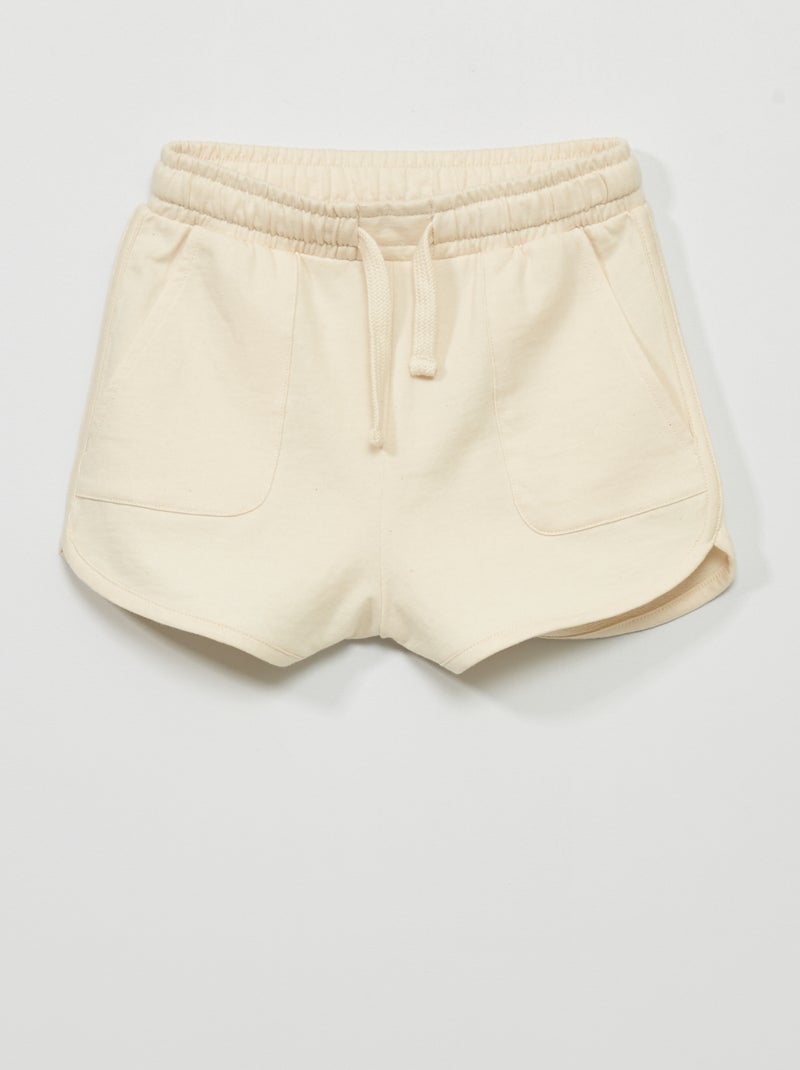 Short avec grandes poches Ecru - Kiabi