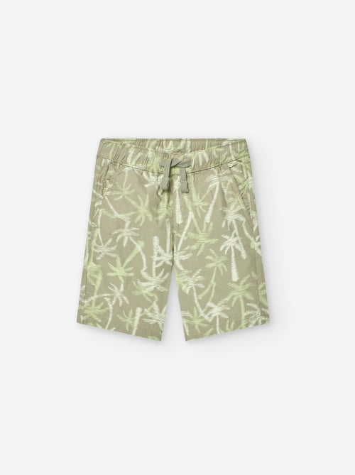 Short avec Motif de Palmiers - Kiabi