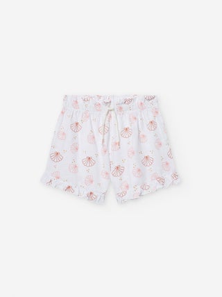 Short avec Motif et Volants