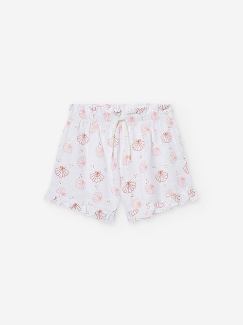 Short avec Motif et Volants - Kiabi
