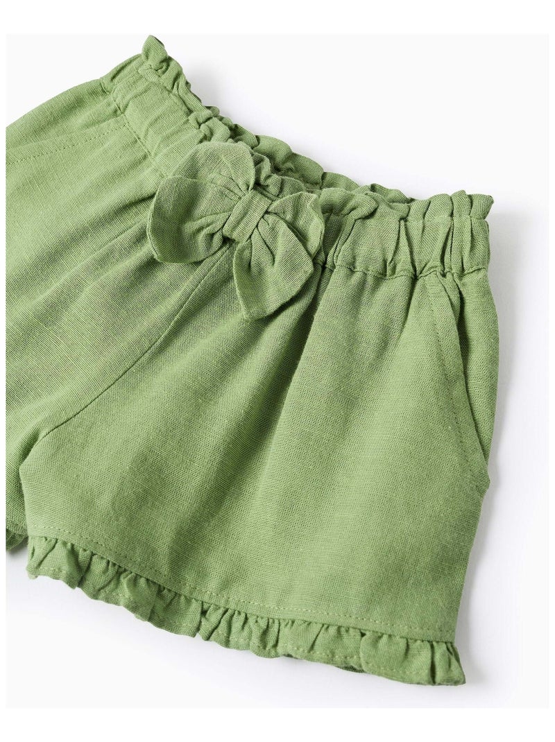 Short avec Nœud Vert clair - Kiabi
