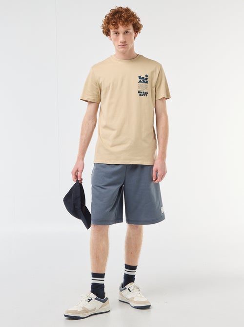 Short avec patch en coton uni - Kiabi Short avec patch en coton uni - Kiabi