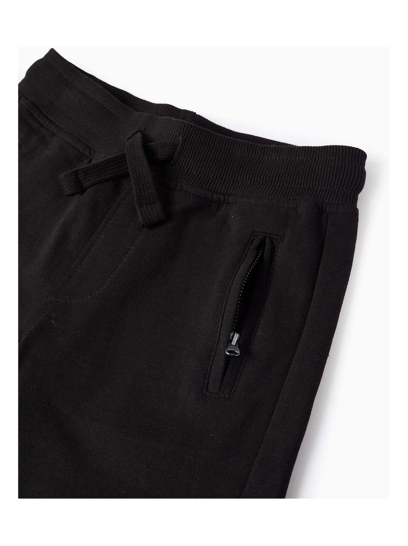 Short avec Poches à Fermeture Éclair Noir - Kiabi