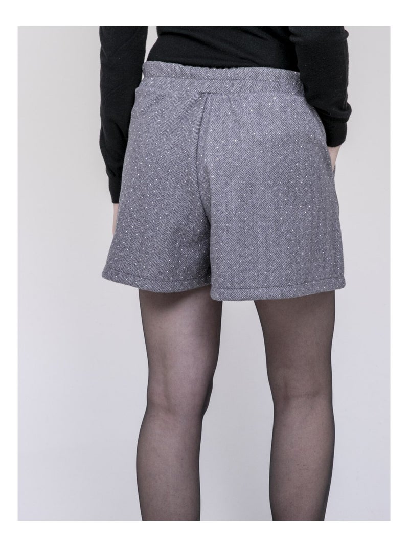 Short avec strass XAYAH Gris - Kiabi