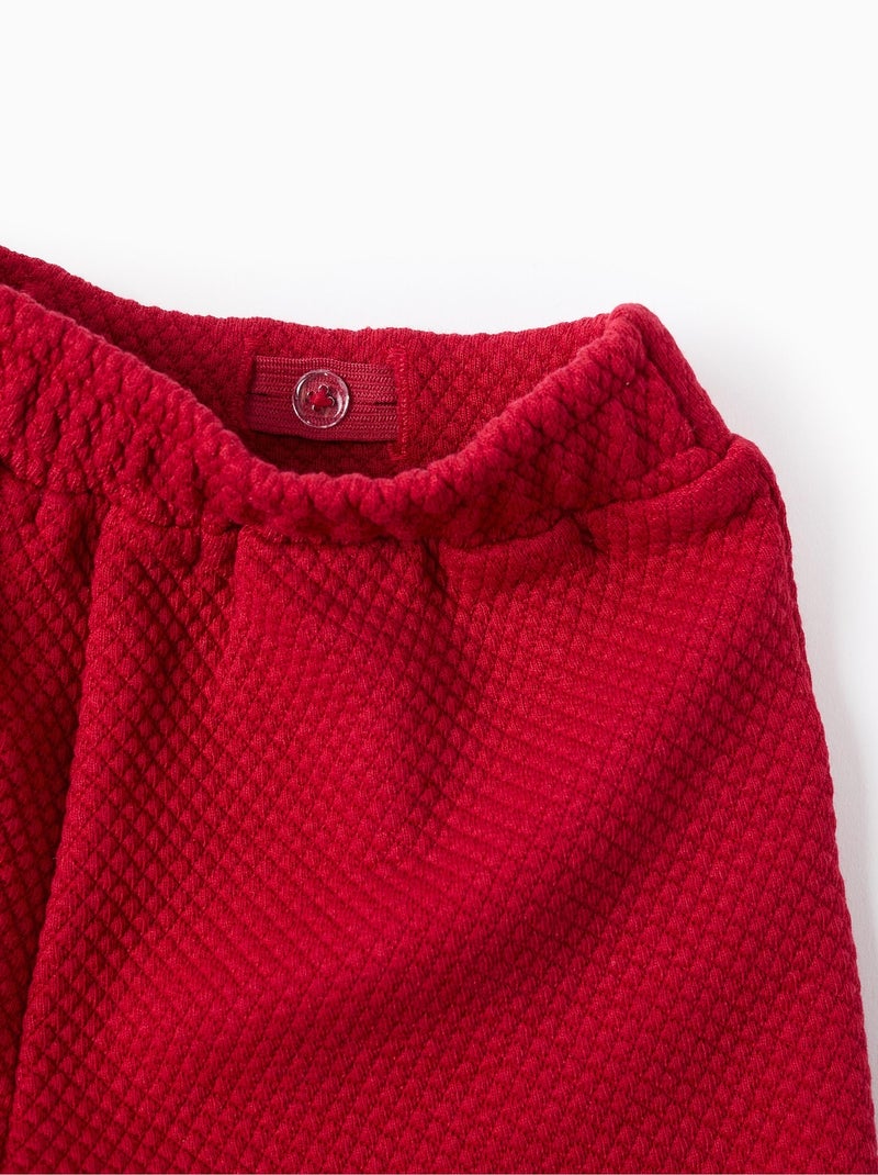 Short avec Texture et Noeud Décoratif Rouge foncé - Kiabi