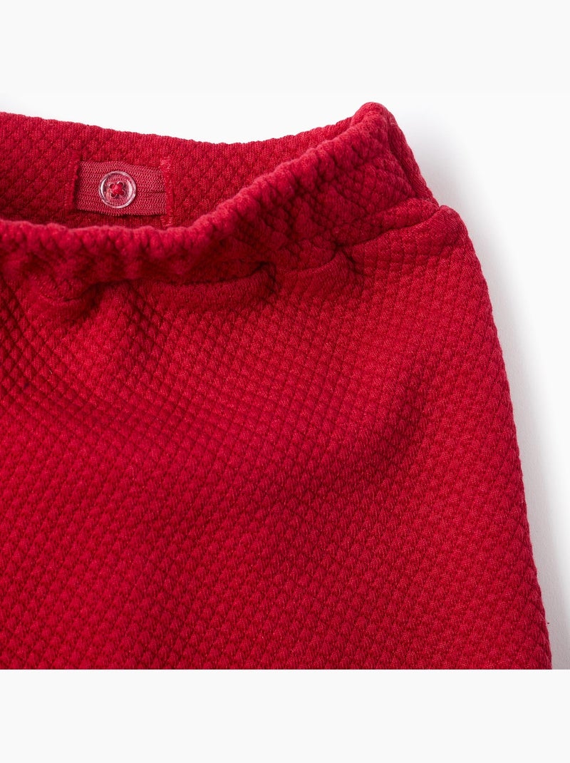 Short avec Texture Rouge foncé - Kiabi