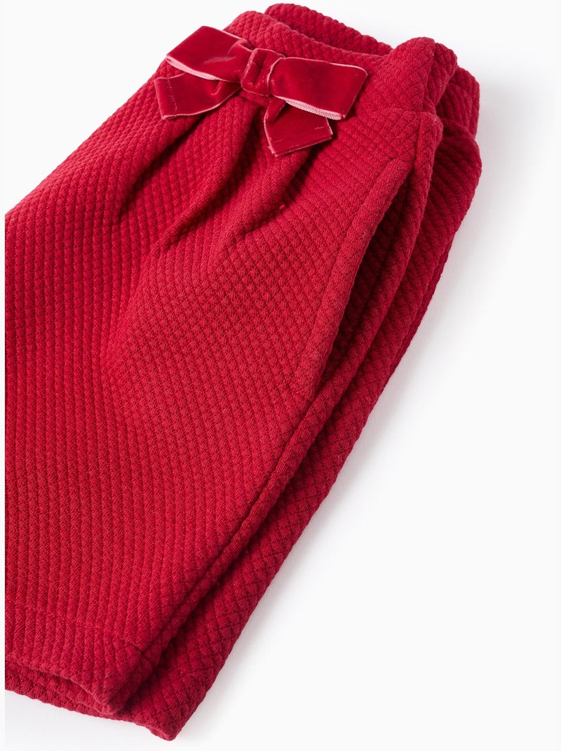 Short avec Texture Rouge foncé - Kiabi