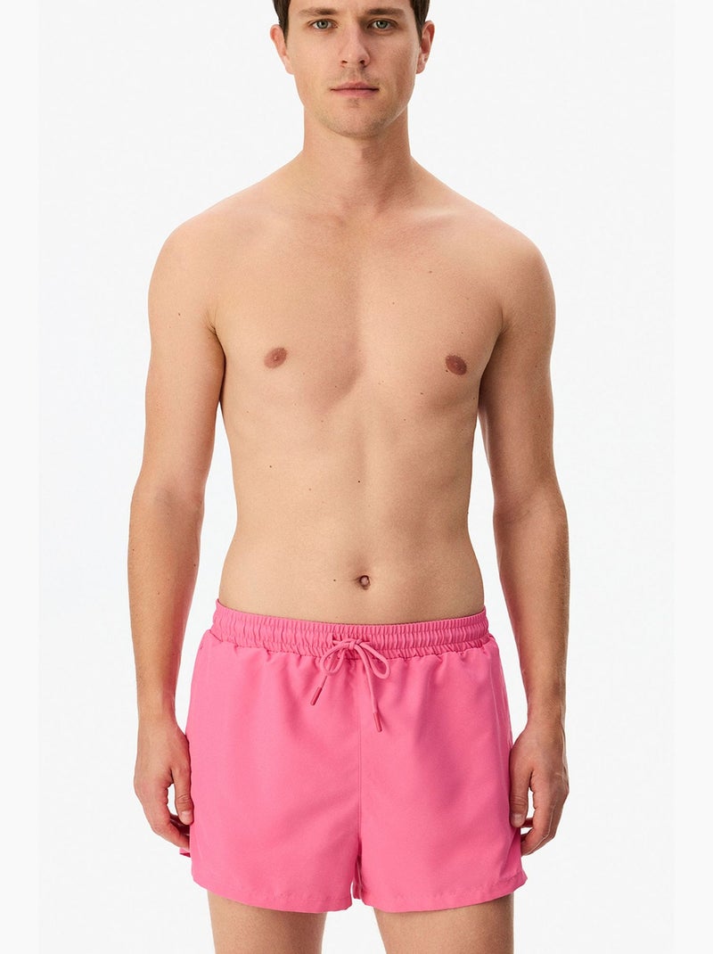 Short basique homme penti Rose fluo/Solinotes - Kiabi