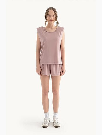 Short basique taille mi-haute avec cordon de serrage hiccup