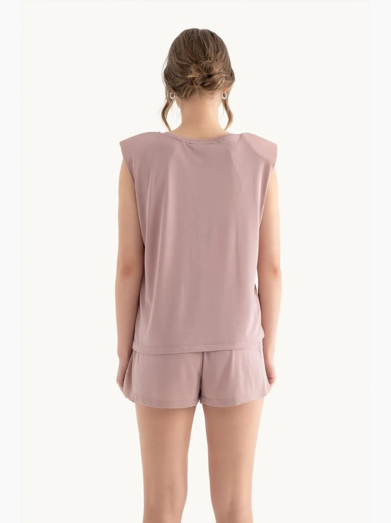 Short basique taille mi-haute avec cordon de serrage hiccup Rose - Kiabi