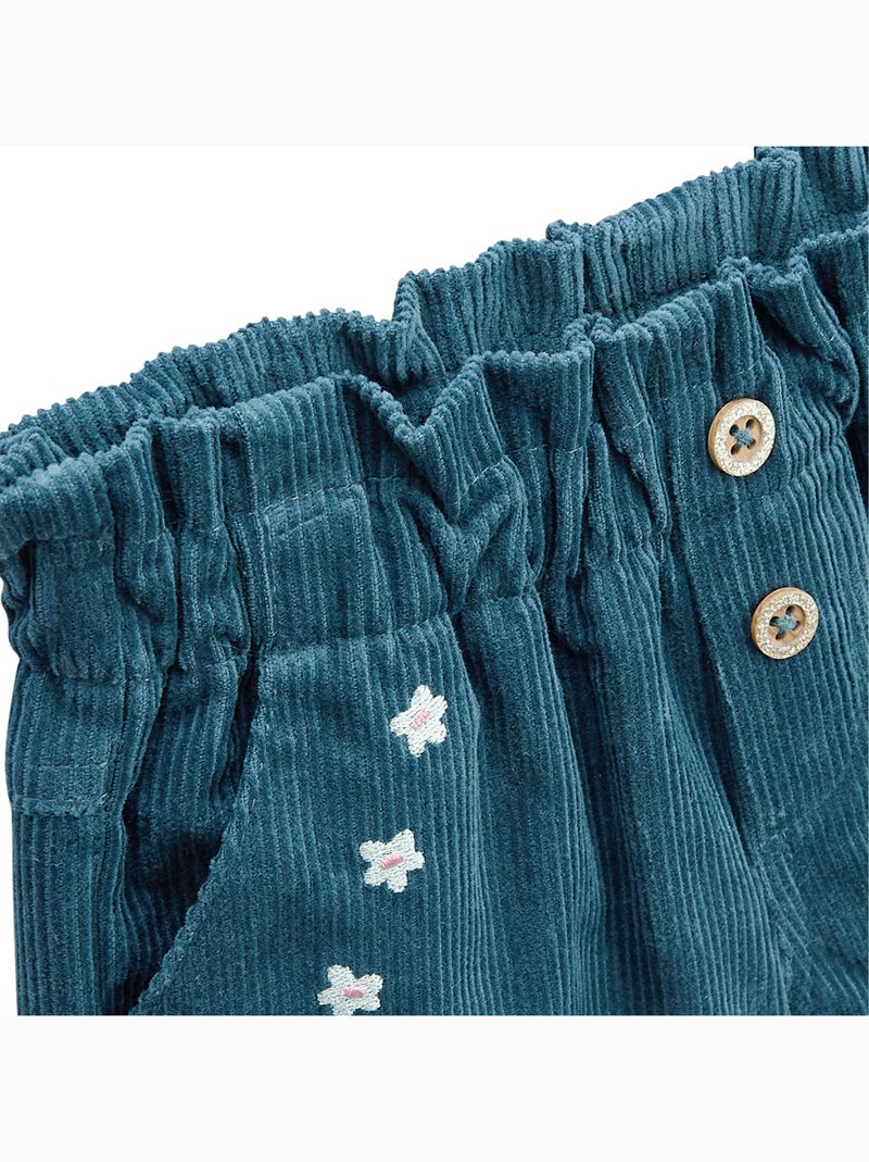 Short bébé en velours côtelé Népal Bleu - Kiabi