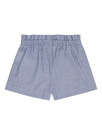 Short Bébé Fille Bio Bleu