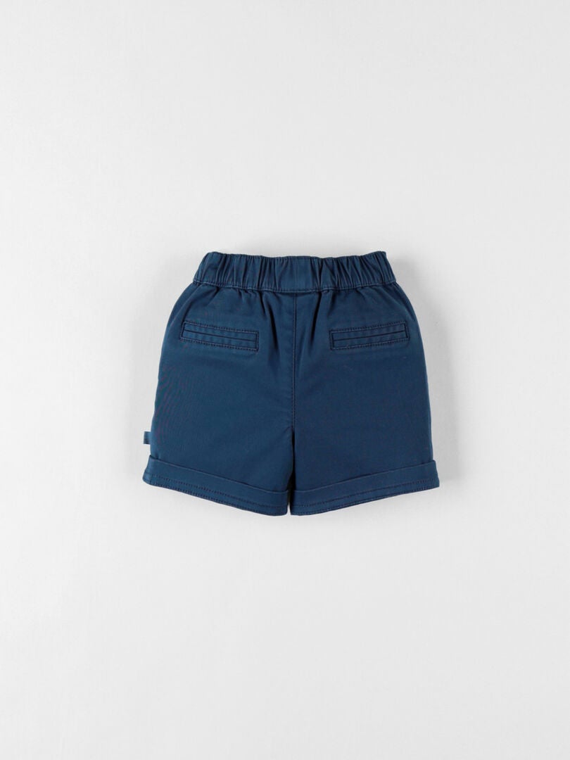 Short Bermuda Femme F&F Coton Bleu Taille 32 - Longueur Jambe 18 Pouces, Taille Haute, à Enfiler (état Très Bon)