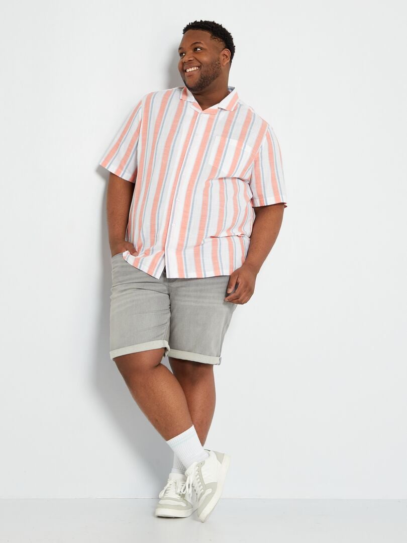 Short bermuda en denim Gris - Kiabi