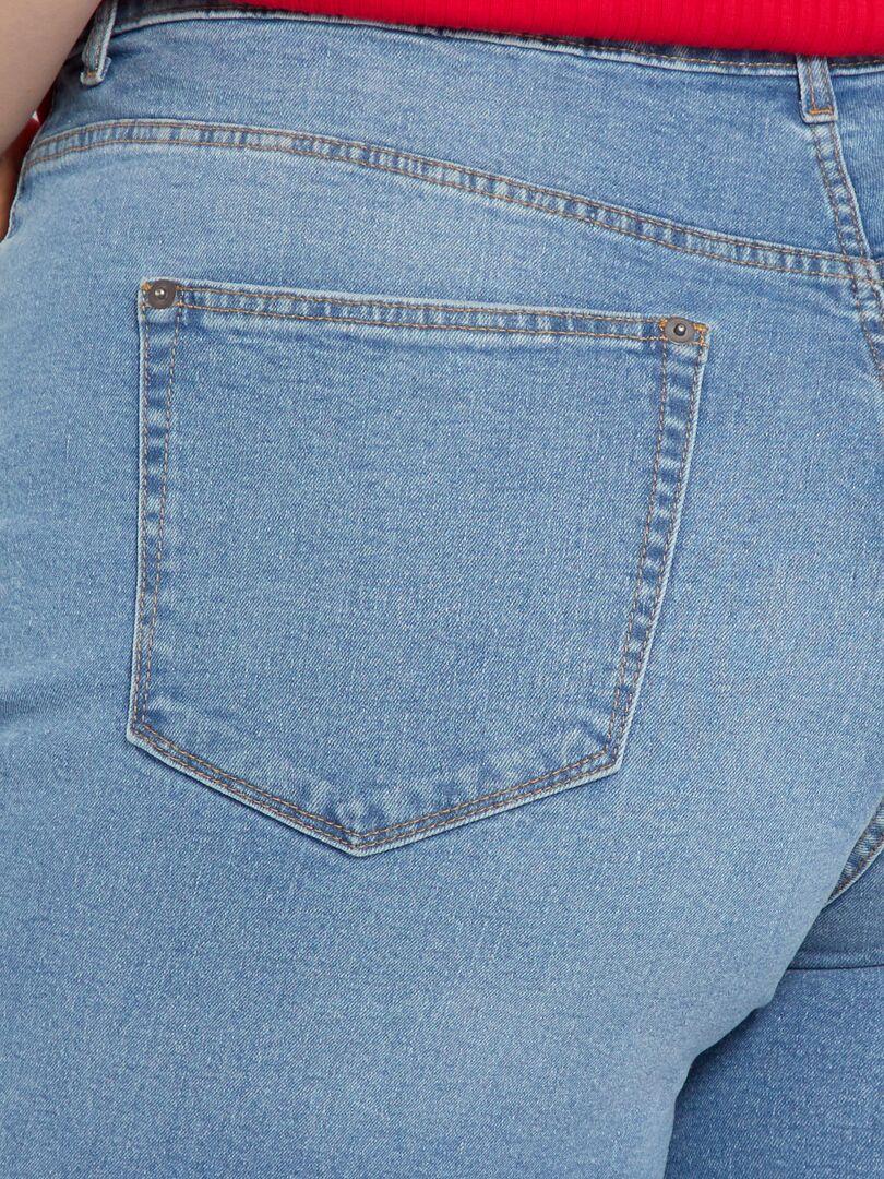 Short bermuda en jean - 5 poches Bleu clair - Kiabi