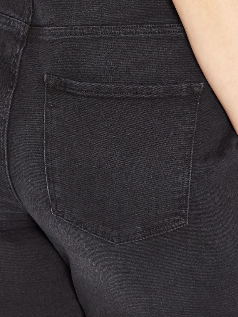 Short bermuda en jean - 5 poches Noir - Kiabi