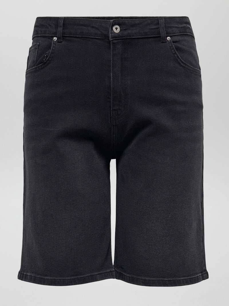 Short bermuda en jean 'Only Carmakoma' noir - Kiabi