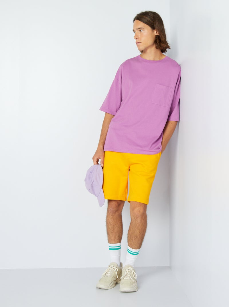 Short bermuda en molleton Orange - Kiabi