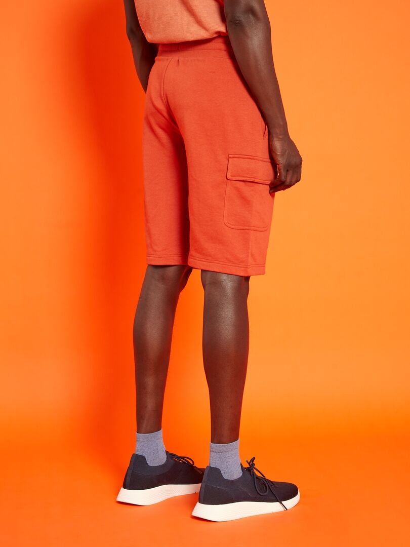 Short bermuda en molleton Orange - Kiabi