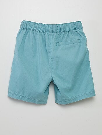 Short Bermuda River Island Bleu Coton Garçon 5-6 Ans Taille 8 Pouces