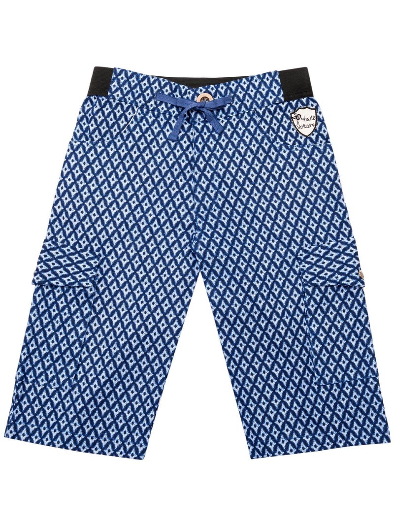 Short Bermuda   Imprimé Japonisant   ARCACHON - La Faute à Voltaire Bleu - Kiabi