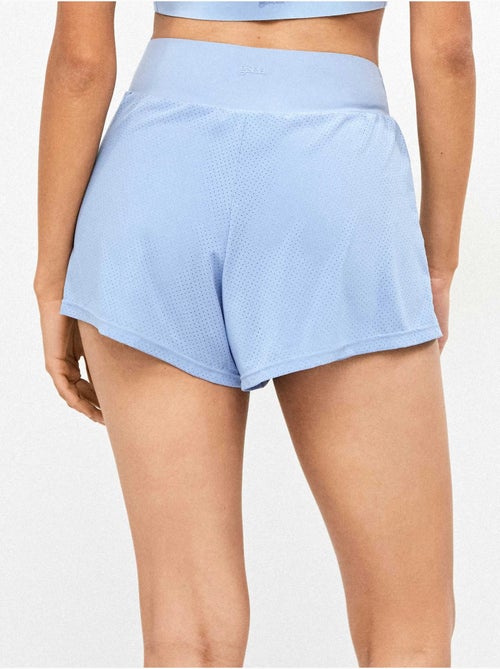 Short bleu avec des shorts à l'intérieur - Kiabi Short bleu avec des shorts à l'intérieur - Kiabi