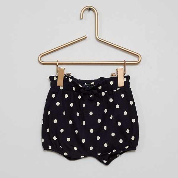 Short Bloomer A Pois Bebe Fille Bleu Pois Kiabi 5 00