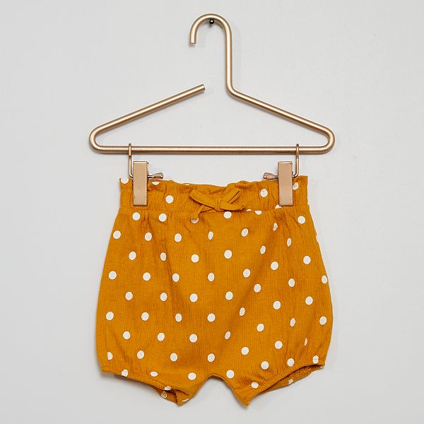 Short Bloomer A Pois Bebe Fille Orange Kiabi 5 00