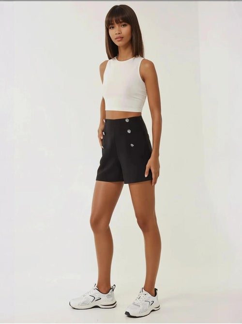 Short boutonné taille haute - Kiabi Short boutonné taille haute - Kiabi