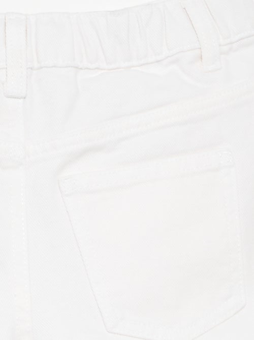 Short brodé en denim - Kiabi