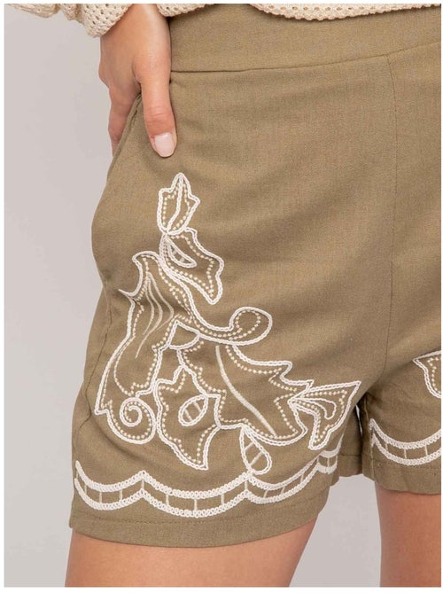 Short broderie XACOURE - Kiabi