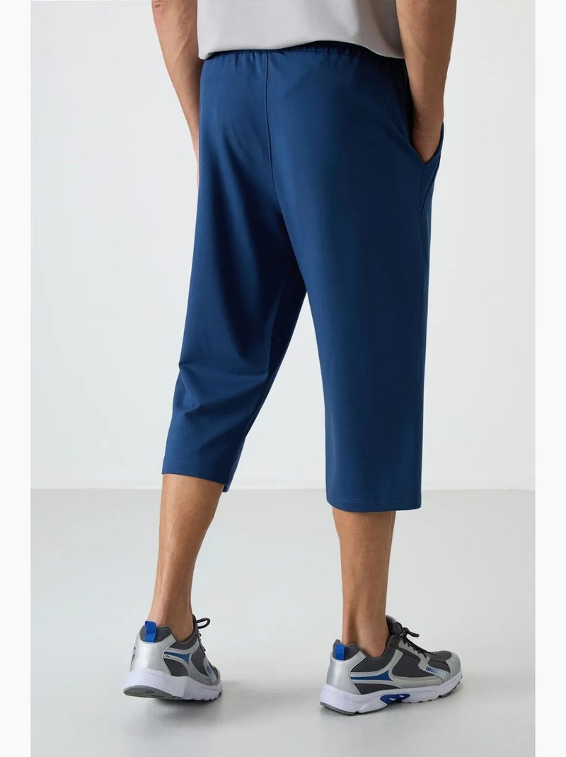 Short capri homme à taille mi-haute et jambe large tommy Bleu - Kiabi