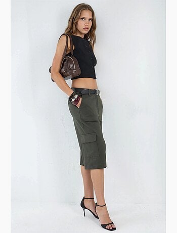 Short capri oversize taille basse hiccup