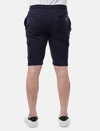 Short cargo en maille piquée uni