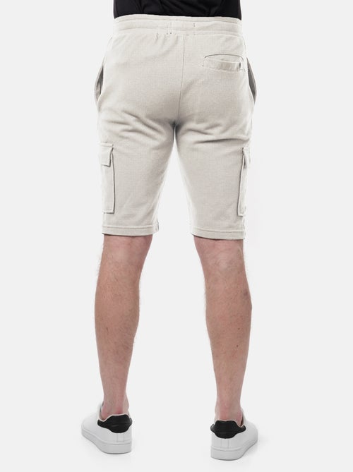 Short cargo en maille piquée uni - Kiabi