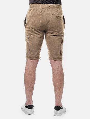Short cargo en maille piquée uni