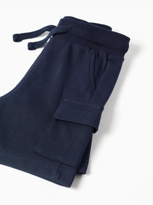Short cargo en molleton avec cordon de serrage - Kiabi