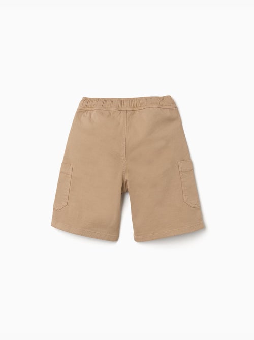 Short cargo en sergé avec cordon de serrage - Kiabi